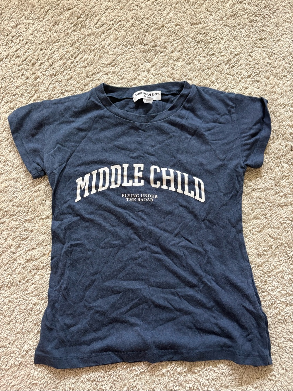 Sub_Urban Riot Navy 'Middle Child' Graphic Tee